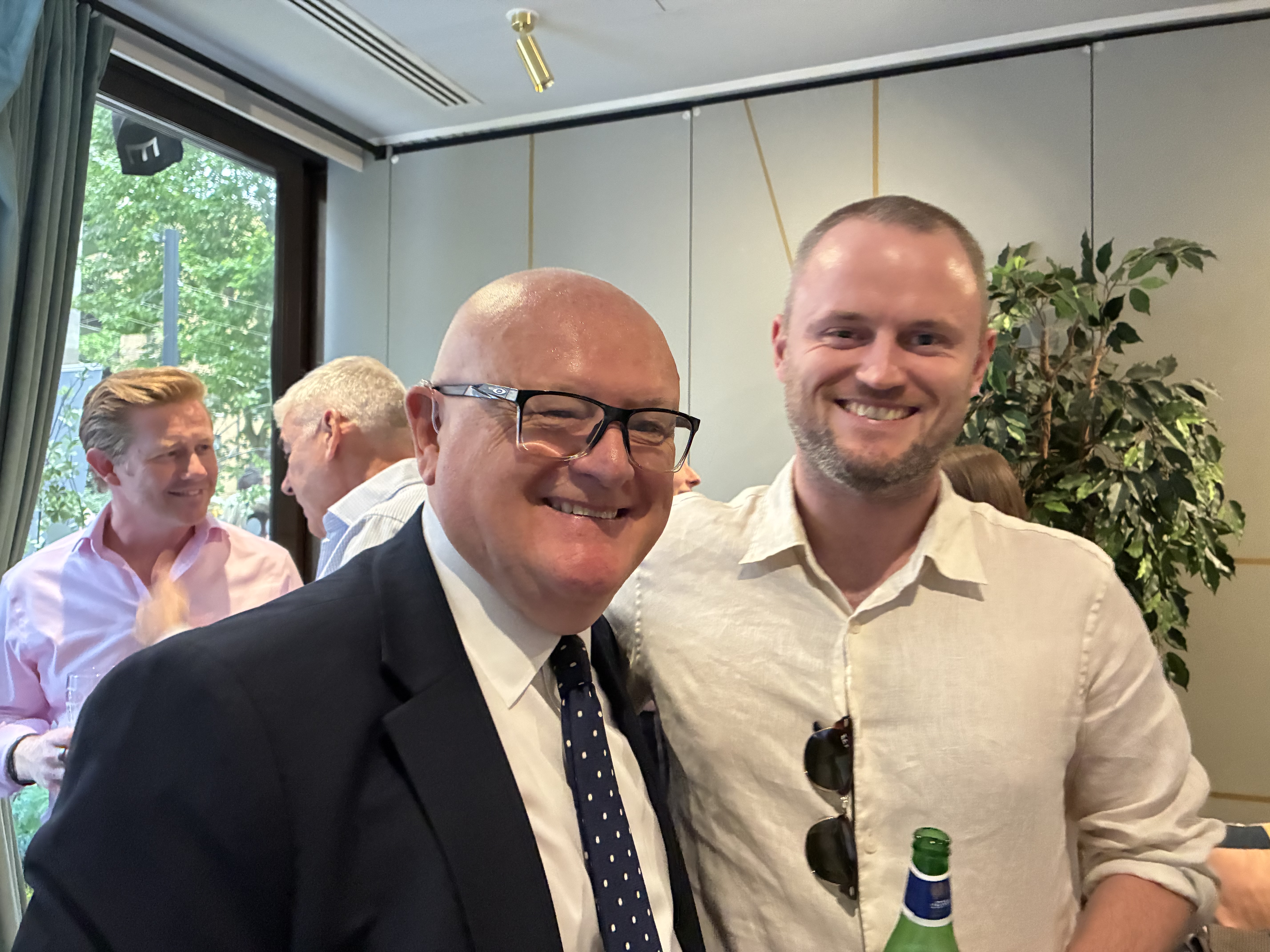 Sparkes and son, July 2026.